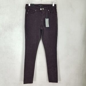 NEW Dear John Size 28 Gisele High Waisted Skinny Jeans Pants in Burgundy NWT $74